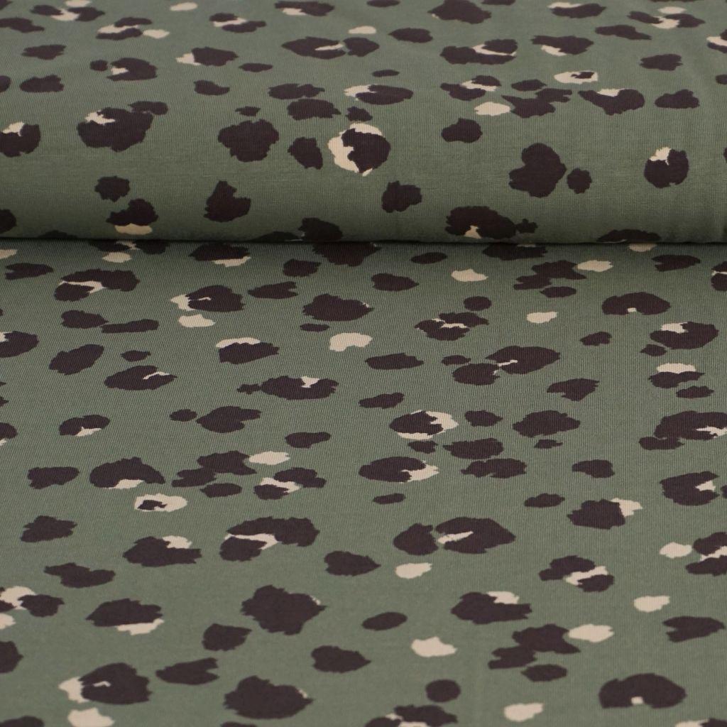 Preview: REST Jersey Bambus-Baumwolle Mix Leo salbeigrün